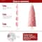 9ft. Unlit Pink Pencil Tinsel Artificial Christmas Tree